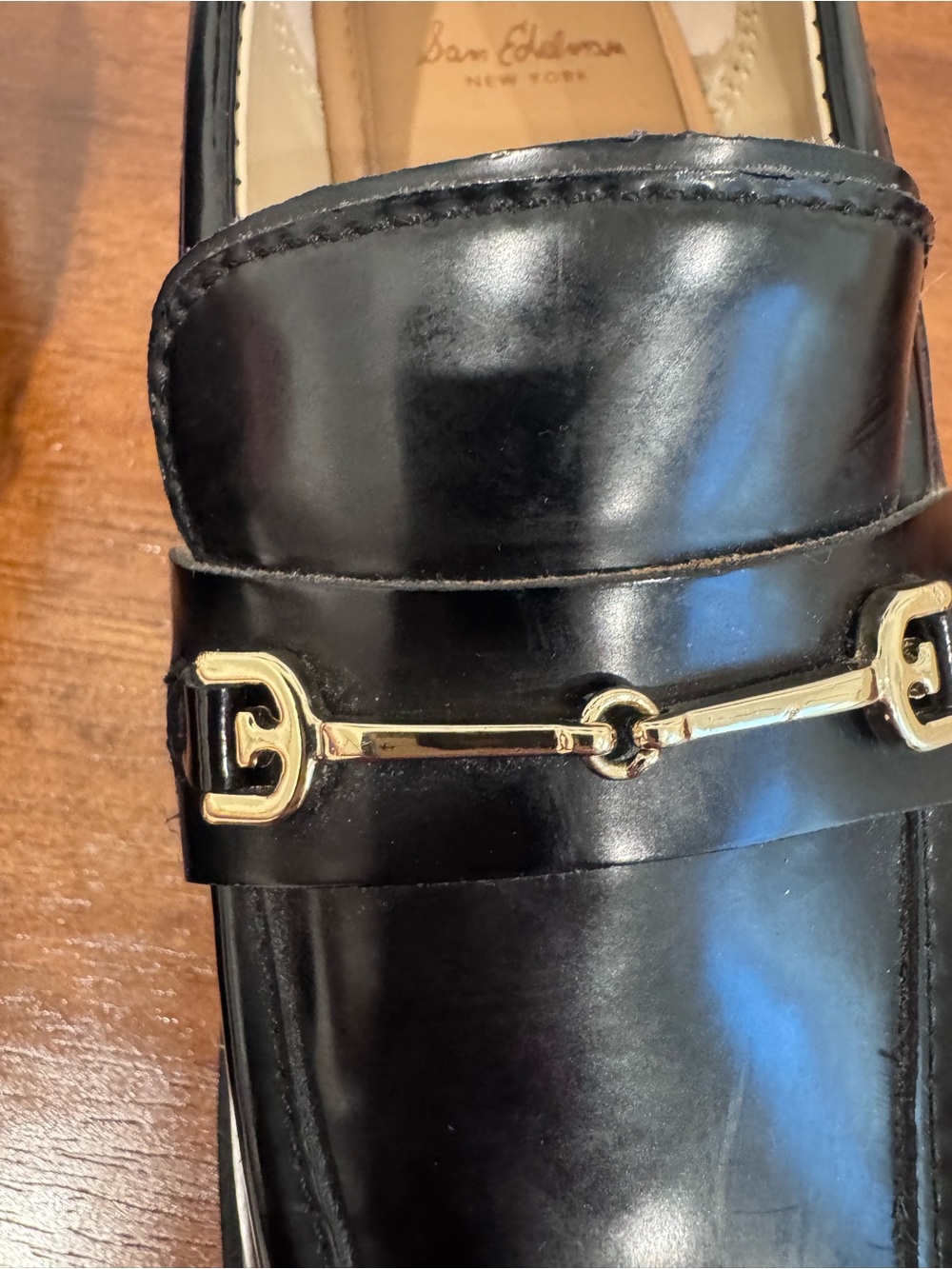 Sam Edelman Black Patent Leather Bit Loafers - Picture 6 of 6